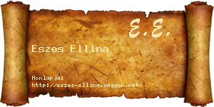 Eszes Ellina névjegykártya